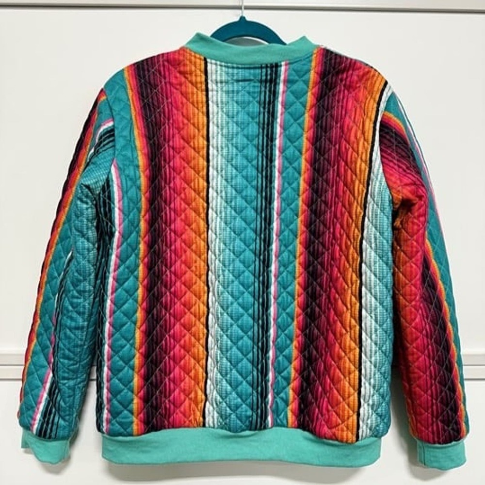 Reversible Bold Print Bomber Jacket: Double The S… - image 5